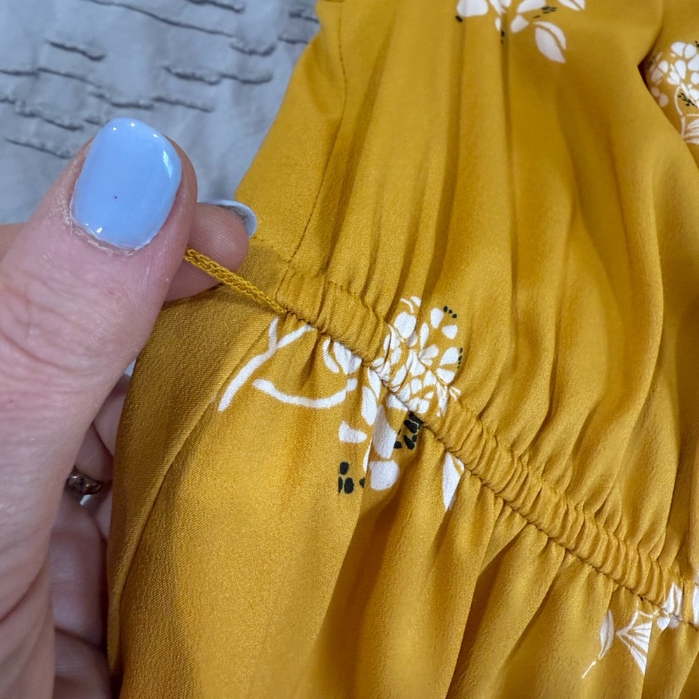 Ann Taylor LOFT Yellow Midi Dress SP - Picture 7 of 12